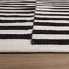 Baumwollteppich - Dazzle Blocks Schwarz Weiß - thumbnail 6