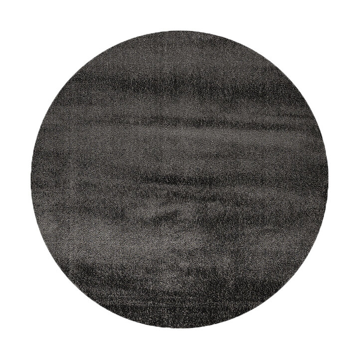 Hochflor Teppich Rund - Glazy Anthrazit - 1