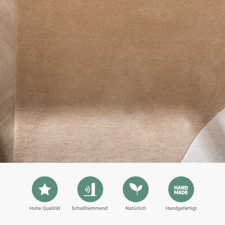 Wollteppich Abstrakt - Clarice Creme Beige - 5