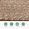 In- & Outdoor Jute Teppich - Bali Braun - thumbnail 6