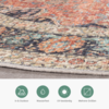 In- & Outdoor Teppich Rund - Kairo Medaillon Terra Dunkelblau - thumbnail 6