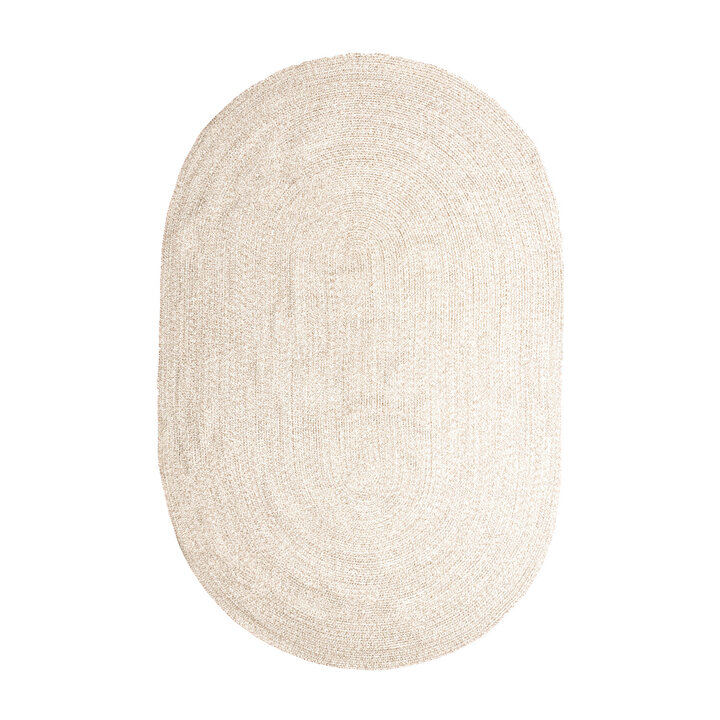 In- & Outdoor Jute Teppich Oval - Bali Beige - 1