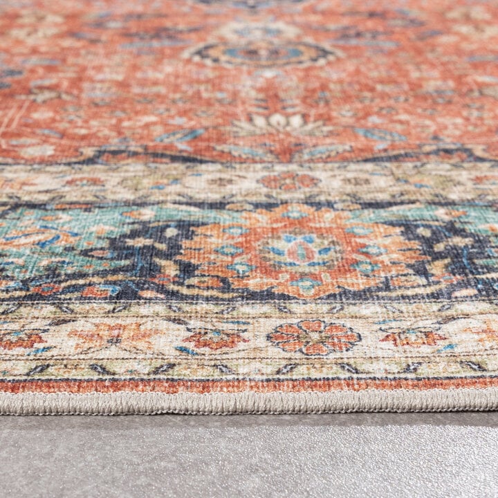 In- & Outdoor Teppich Vintage - Kairo Medaillon Terra Dunkelblau - 6