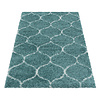 Berberteppich - Agadir Circle Blau Creme - thumbnail 2