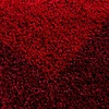 Hochflor Teppich Rund - Edge Rot - thumbnail 2