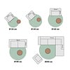Hochflor Teppich Rund - Life Terracotta - thumbnail 4