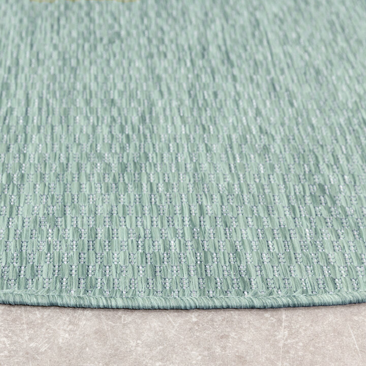 In- & Outdoor Teppich Rund - Costa Türkis - 5