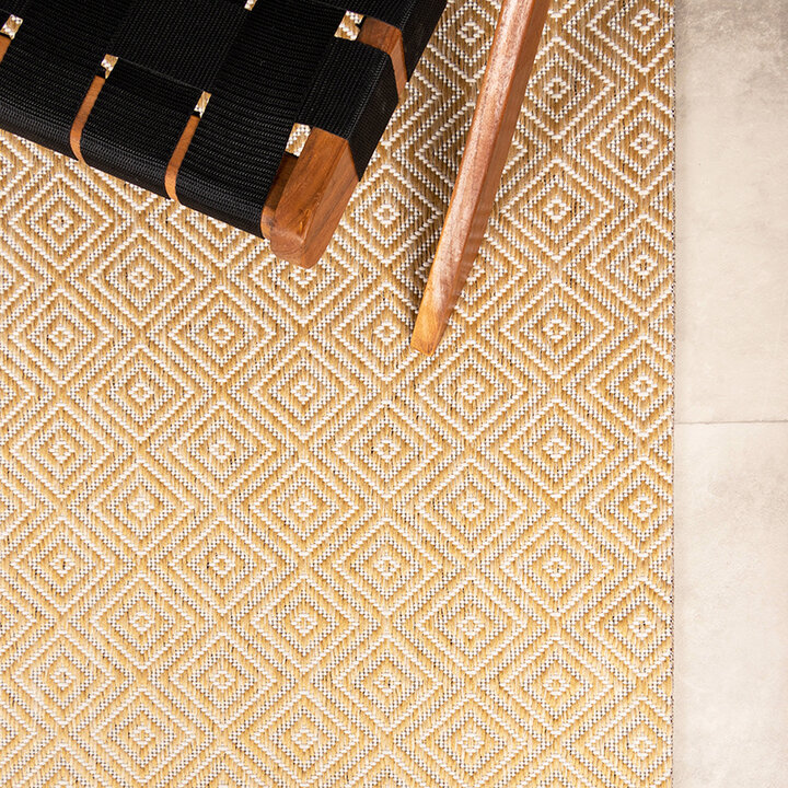 In- & Outdoor Teppich - Summer Tile Gelb - 4