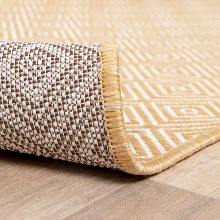 In- & Outdoor Teppich - Summer Tile Gelb - 5