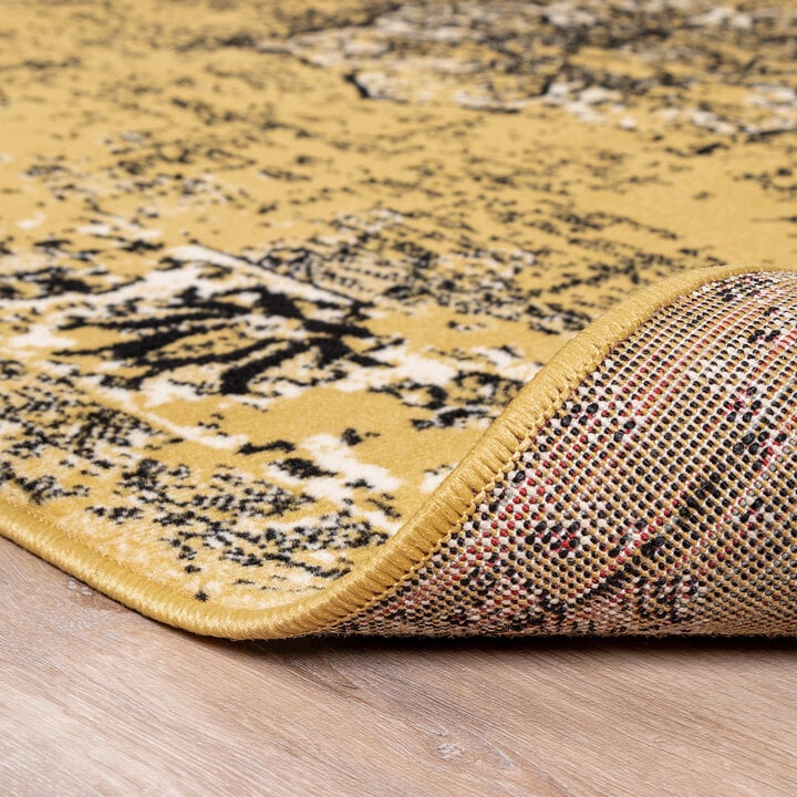 Teppich Vintage - Wonder Gelb Schwarz - 7