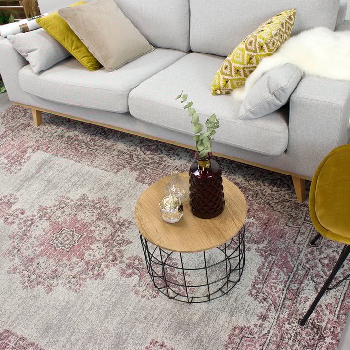 Teppich Vintage - Dreams Grau Rosa - 4