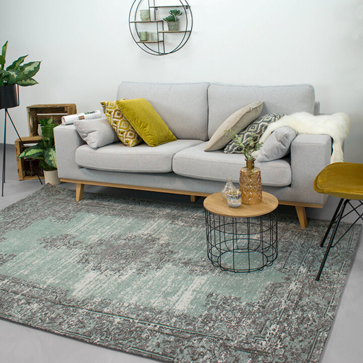 Teppich Vintage - Dreams Grün Grau - 3