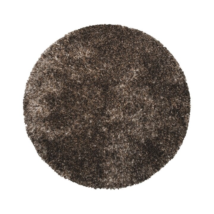 Shaggy Teppich Rund - Grace Grau - 1
