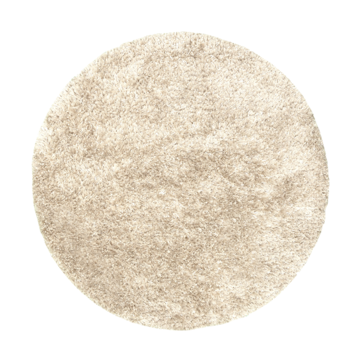 Shaggy Teppich Rund - Grace Weiß - 1