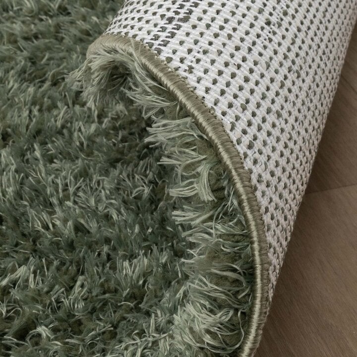 Shaggy Teppich Rund - Blaze Grün - 7