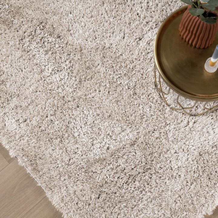 Shaggy Teppich - Blaze Beige Grau - 3