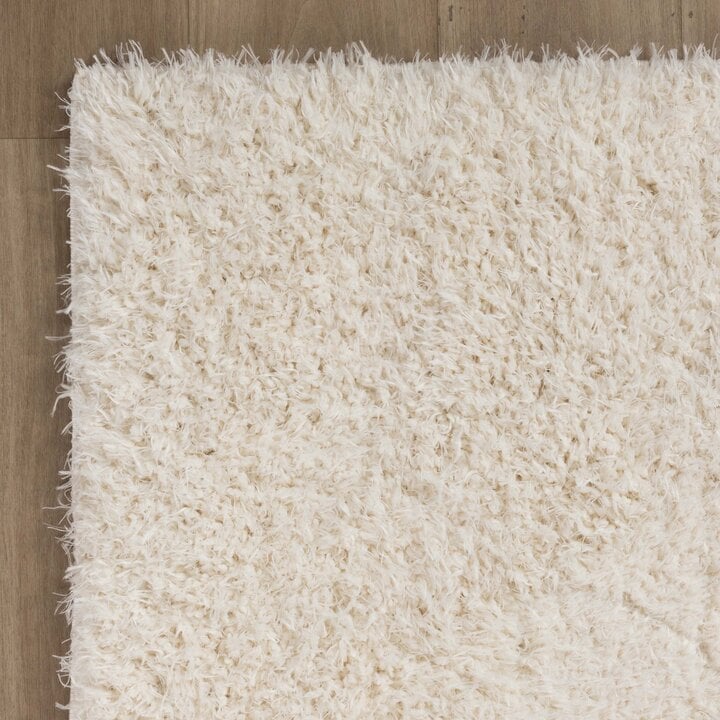 Shaggy Teppich - Blaze Weiß - 5