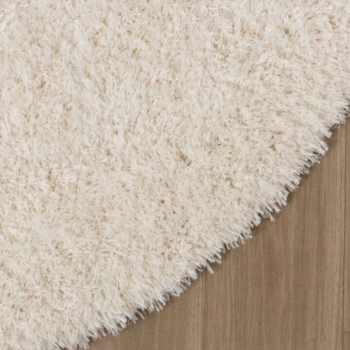 Shaggy Teppich Oval - Blaze Weiß - 5