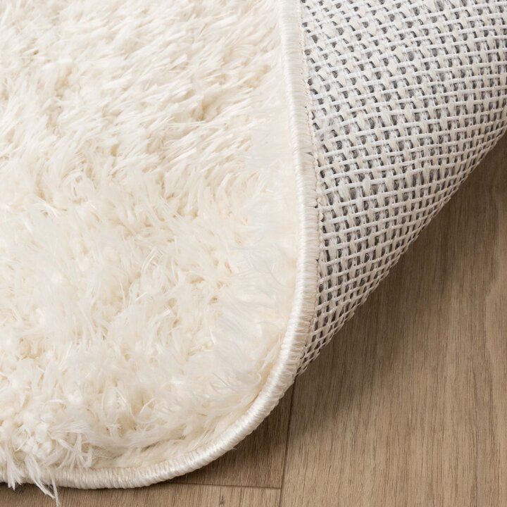Shaggy Teppich Oval - Blaze Weiß - 7