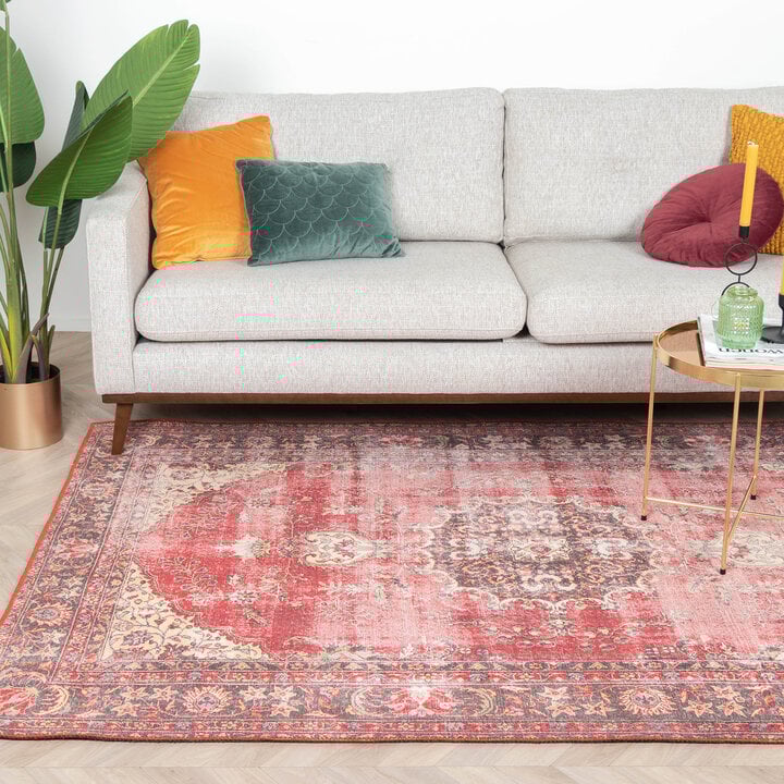 Teppich Vintage - Estate Medaillon Rot - 3