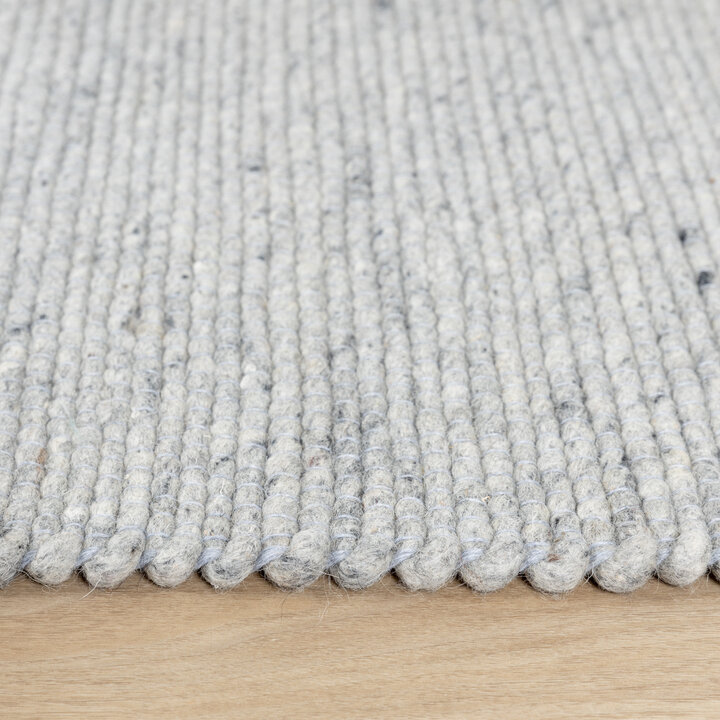 Wollteppich - Wise Grau Weiß 609 - 6
