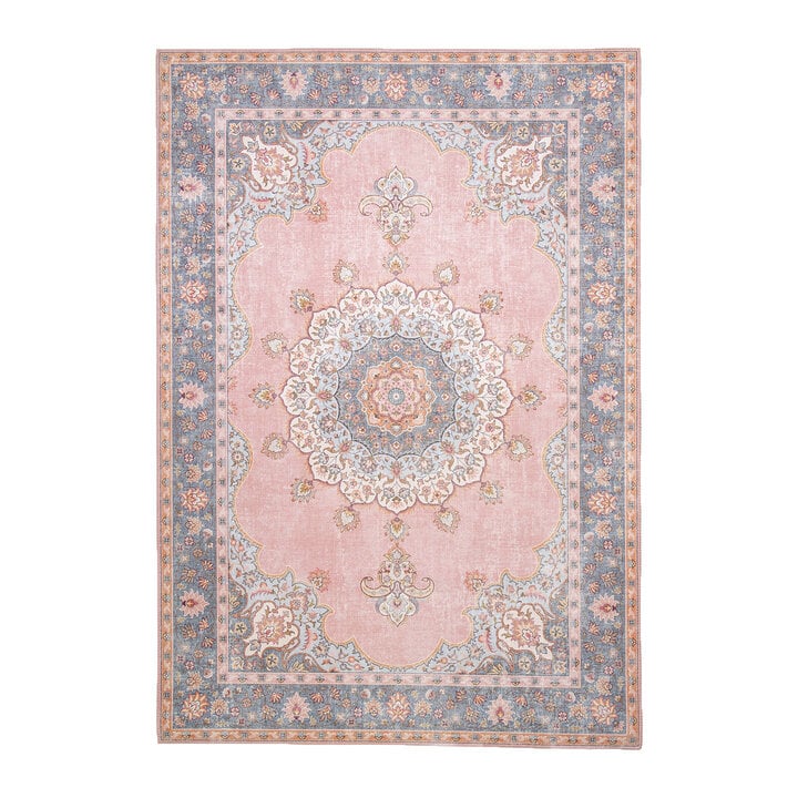 Teppich Vintage - Lily Medaillon Rosa - 1
