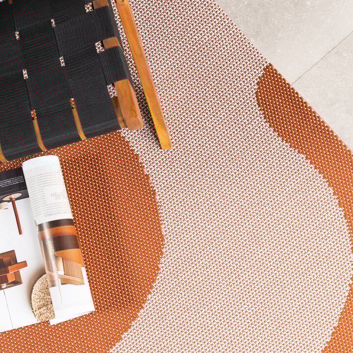 In- & Outdoor Teppich - Summer Swirl Terracotta - 3