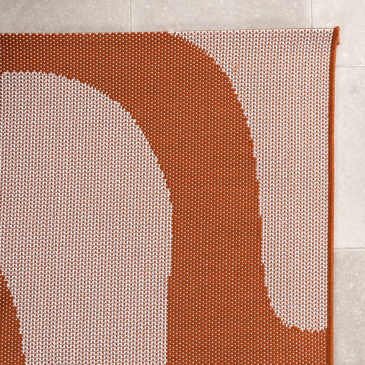 In- & Outdoor Teppich - Summer Swirl Terracotta - 5