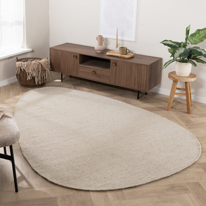 Wollteppich Organisch - Bliss Creme Weiß - 8