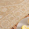 In- & Outdoor Jute Teppich - Daisy Medaillon Weiß - thumbnail 2