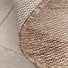 In- & Outdoor Teppich Rund - Sierra Frame Beige Creme - thumbnail 7