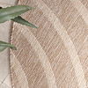 In- & Outdoor Teppich Rund - Sierra Curves Beige Creme - thumbnail 3