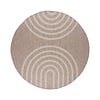 In- & Outdoor Teppich Rund - Sierra Arches Beige Creme - thumbnail 1