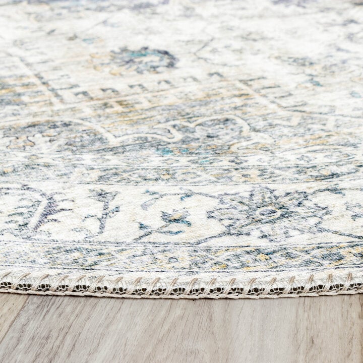 Teppich Vintage Rund - Lago Grau - 5