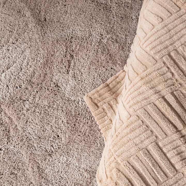 Hochflor Teppich Waschbar - Ziggy Beige - 2