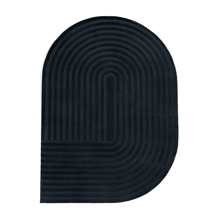 Teppich Organisch - Flowy Arch Anthrazit - 1