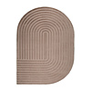 Teppich Organisch - Flowy Arch Taupe - thumbnail 1