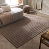 Teppich Organisch - Flowy Lines Taupe - thumbnail