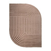 Teppich Organisch - Flowy Lines Taupe - thumbnail 1