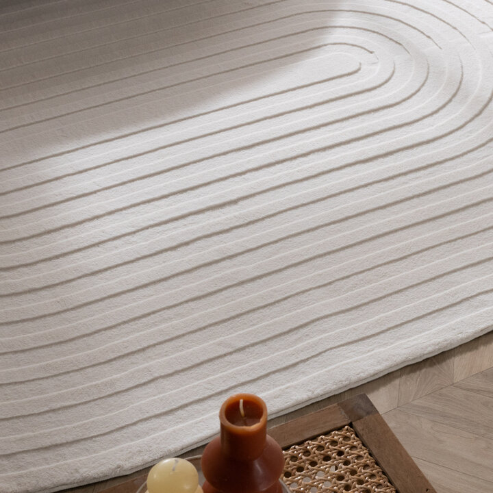 Teppich Organisch - Flowy Arch Creme - 2