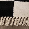 Teppich Kariert - Blox Fringe Schwarz Weiß - thumbnail 6