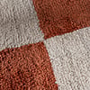 Teppich Kariert - Blox Fringe Terracotta Weiß - thumbnail 4