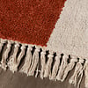Teppich Kariert - Blox Fringe Terracotta Weiß - thumbnail 6