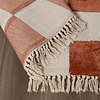Teppich Kariert - Blox Fringe Terracotta Weiß - thumbnail 7
