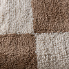 Teppich Kariert - Blox Fringe Beige Weiß - thumbnail 4
