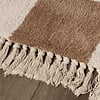 Teppich Kariert - Blox Fringe Beige Weiß - thumbnail 6