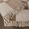 Teppich Kariert - Blox Fringe Beige Weiß - thumbnail 7