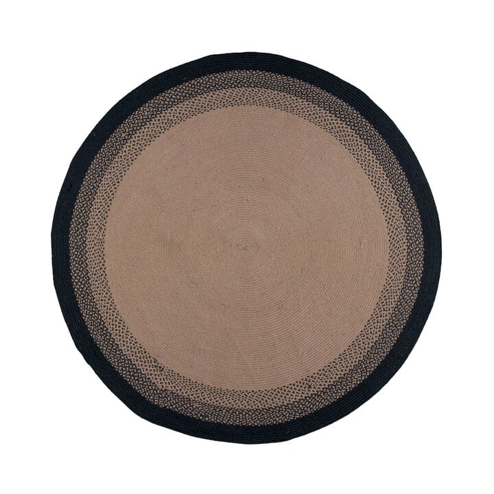 In- & Outdoor Teppich Rund - Florence Schwarz - 1