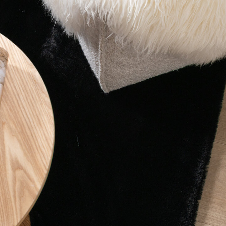 Hochflor Teppich - Comfy Supreme Schwarz - 3