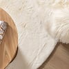 Hochflor Teppich Rund - Comfy Supreme Weiß - thumbnail 3